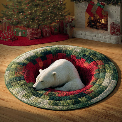 Sleeping Bear Quilted Round Mat GFTOQM538