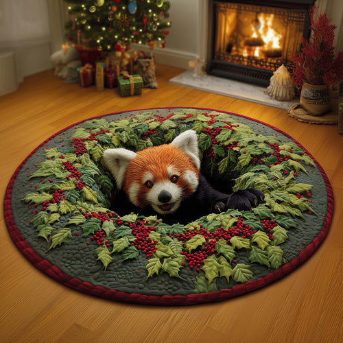 Red Panda Quilted Round Mat GFTOQM543