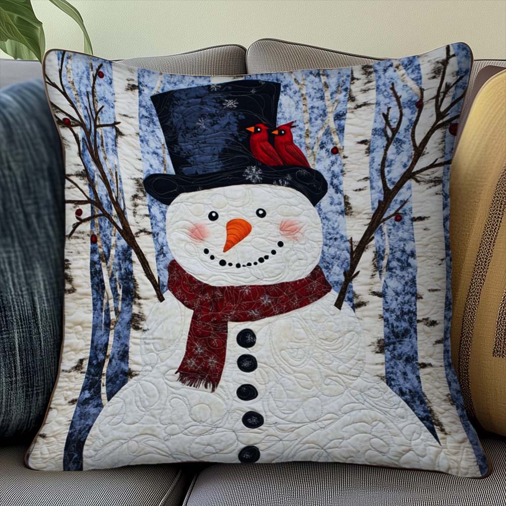 Snowman Quilted Pillow Case GFTOQM550