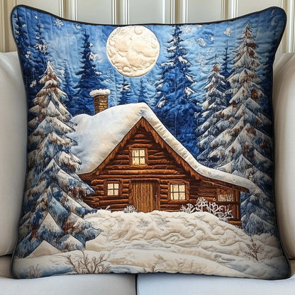 Moonlit Cabin Quilted Pillow Case GFTOQM552