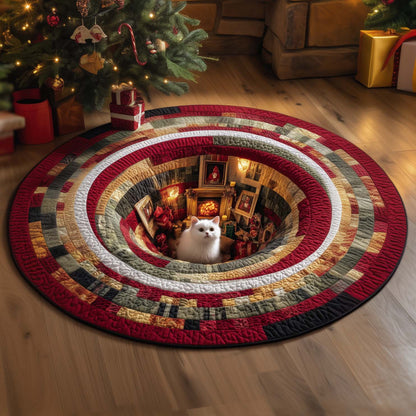 Cat Quilted Round Mat GFTOQM55