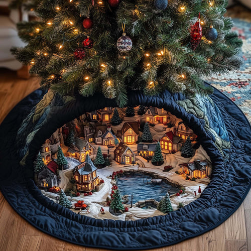 Hidden Village Quilted Tree Skirt GFTOQM562