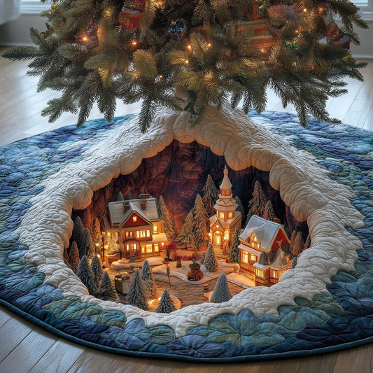 Cave Village Quilted Tree Skirt GFTOQM563