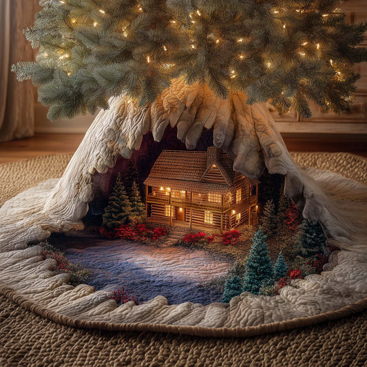 Winter Chapel Quilted Tree Skirt GFTOQM567