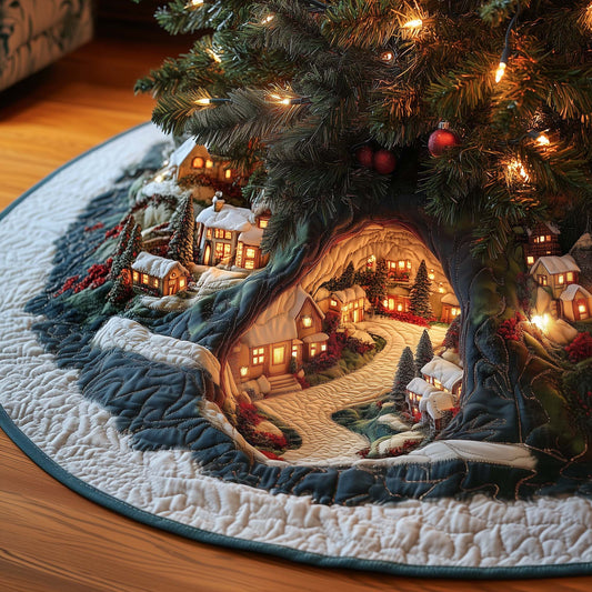 Hidden Hamlet Quilted Tree Skirt GFTOQM568