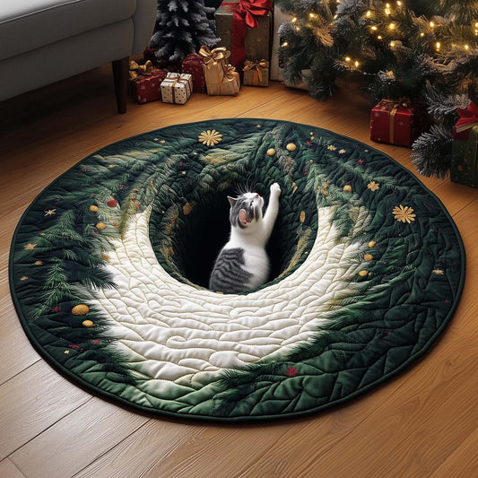 Cat Quilted Round Mat GFTOQM56