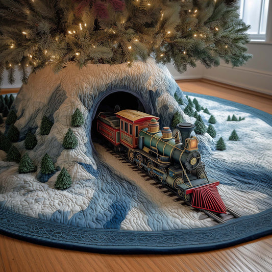 Rocky Train Quilted Tree Skirt GFTOQM570