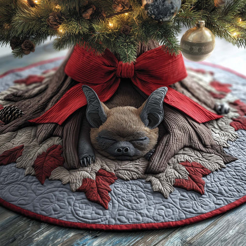 Sleeping Bat Quilted Tree Skirt GFTOQM578