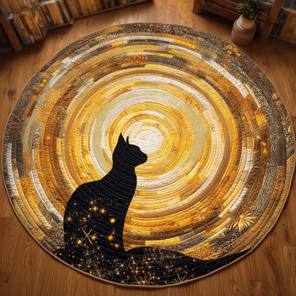 Cat Quilted Round Mat GFTOQM57