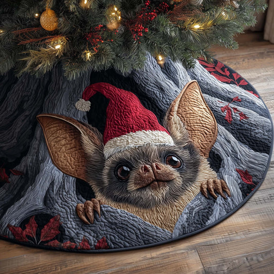 Santa Bat Quilted Tree Skirt GFTOQM580