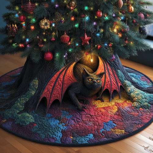 Bright Bat Quilted Tree Skirt GFTOQM582