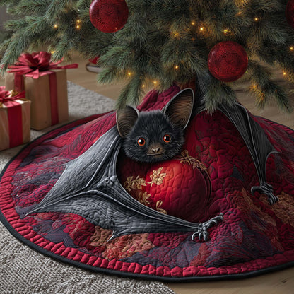 Crimson Bat Quilted Tree Skirt GFTOQM583