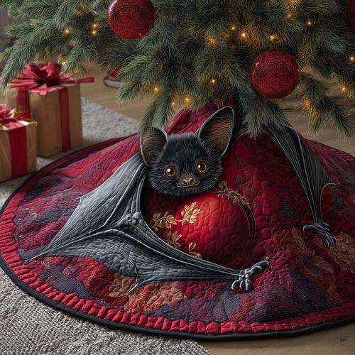Crimson Bat Quilted Tree Skirt GFTOQM583