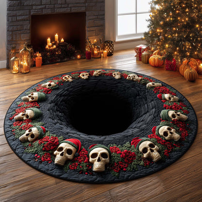 Skull Pit Quilted Round Mat GFTOQM584