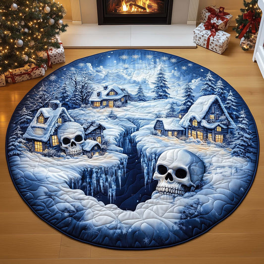 Frozen Skulls Quilted Round Mat GFTOQM586