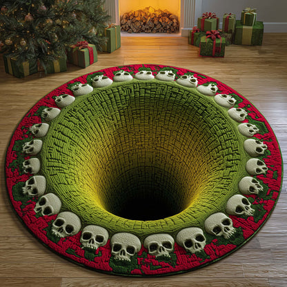 Skull Abyss Quilted Round Mat GFTOQM587