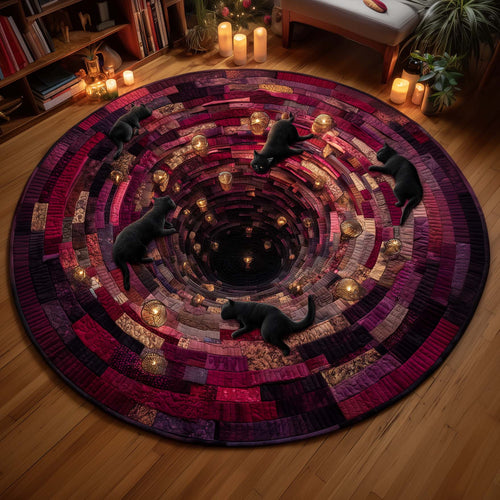 Mystic Cat Quilted Round Mat GFTOQM58