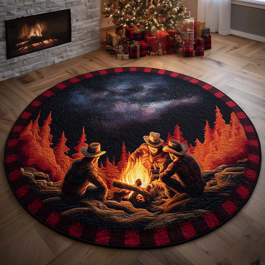Campfire Night Quilted Round Mat GFTOQM597