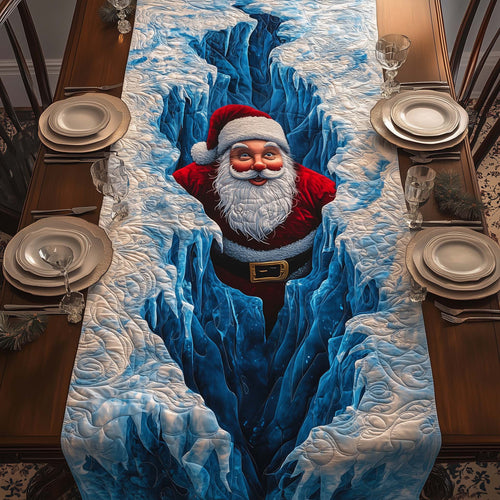 Ice Santa Quilted Table Runner GFTOQM625