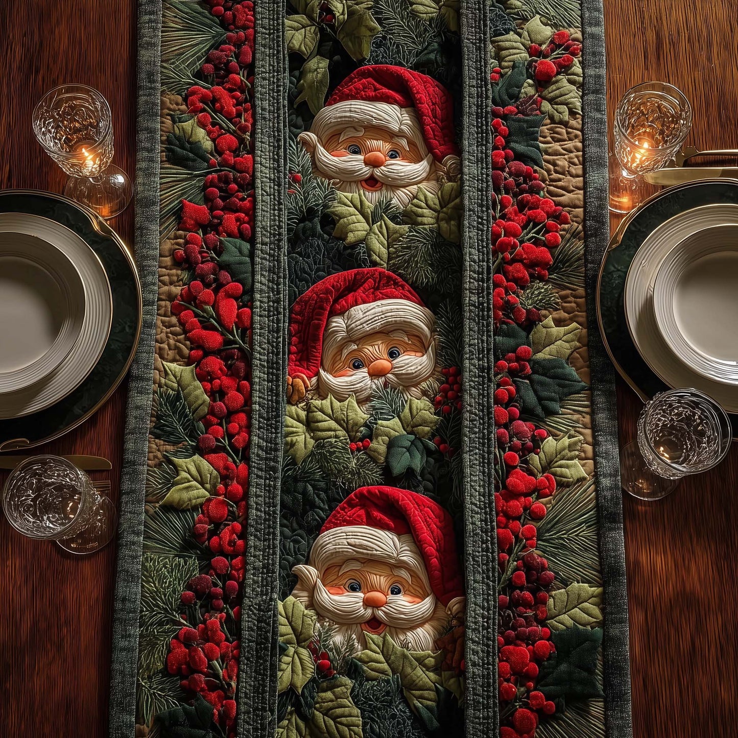 Canyon Santa Quilted Table Runner GFTOQM626