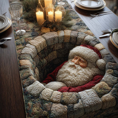 Sleeping Santa Quilted Table Runner GFTOQM629