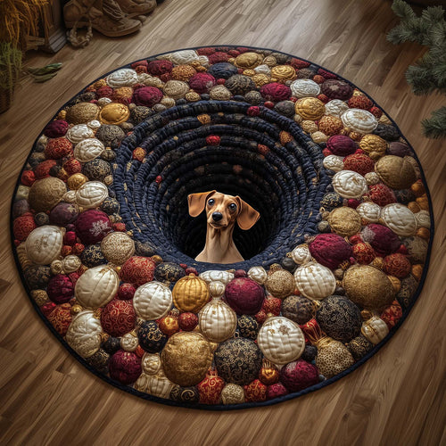 Dachshund Quilted Round Mat GFTOQM62