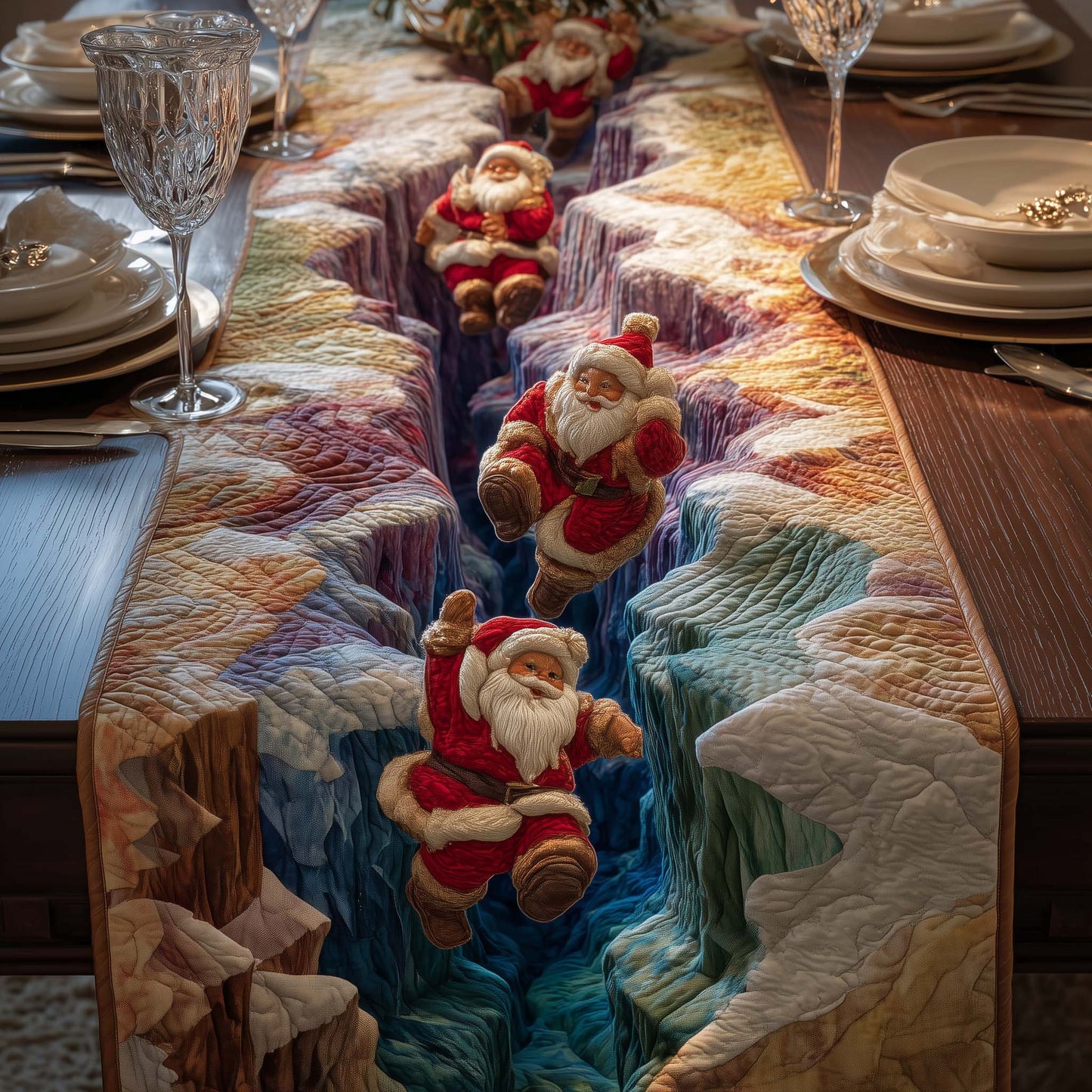Canyon Santa Quilted Table Runner GFTOQM633