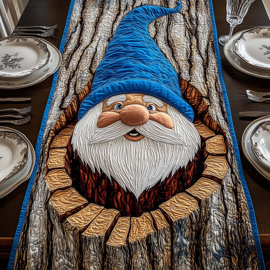 Blue Gnome Quilted Table Runner GFTOQM641