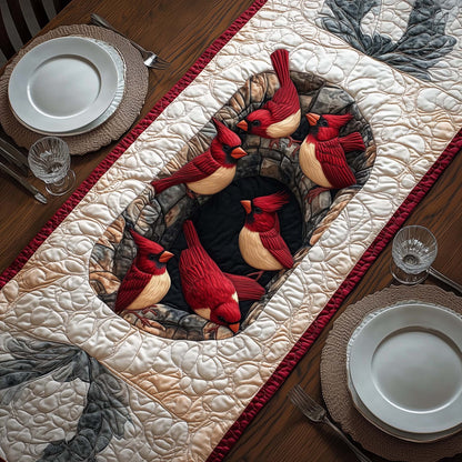 Stone Cardinals Quilted Table Runner GFTOQM657