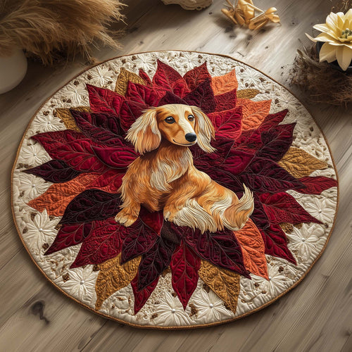 Dachshund Quilted Round Mat GFTOQM66