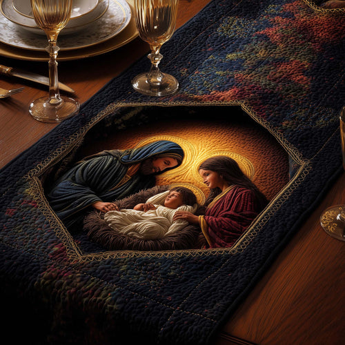 Nativity Scene Quilted Table Runner GFTOQM686