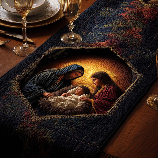 Nativity Scene Quilted Table Runner GFTOQM686