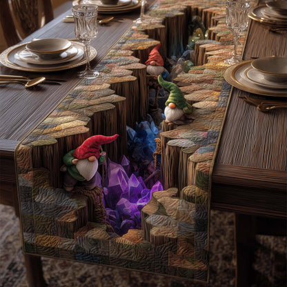 Crystal Gnomes Quilted Table Runner GFTOQM692