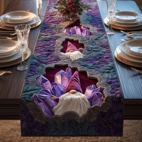 Crystal Gnomes Quilted Table Runner GFTOQM699