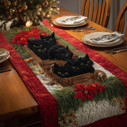 Cats Basket Quilted Table Runner GFTOQM723