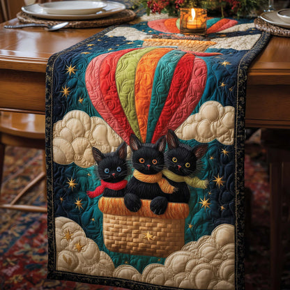 Balloon Cats Quilted Table Runner GFTOQM726
