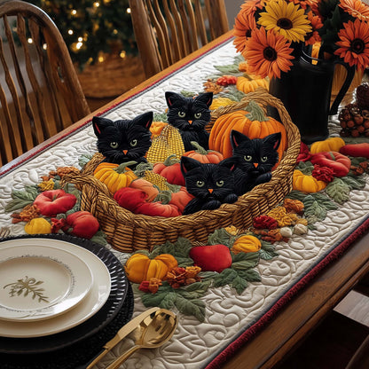 Cats Basket Quilted Table Runner GFTOQM730