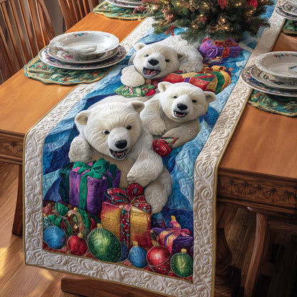 Gift Bears Quilted Table Runner GFTOQM776