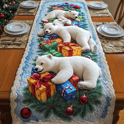 Gift Bears Quilted Table Runner GFTOQM783