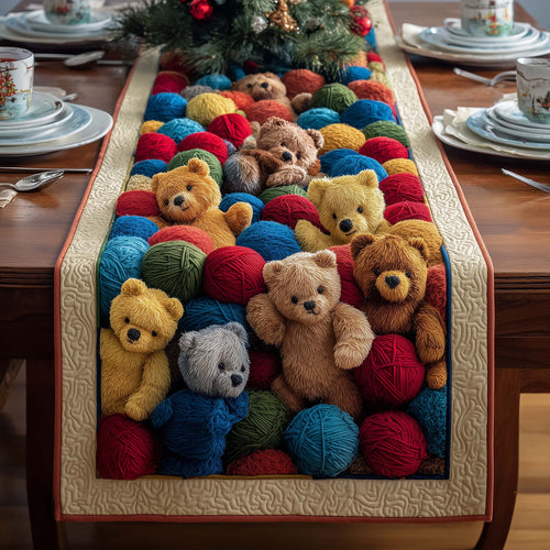 Yarn Bears Quilted Table Runner GFTOQM797