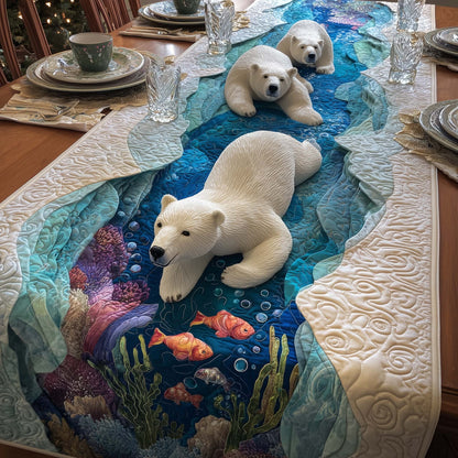 Ocean Bears Quilted Table Runner GFTOQM800