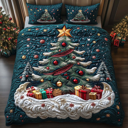 Forest Tree 3-Piece Quilted Bedding Set GFTOQM817