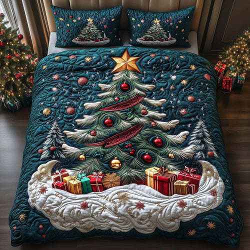 Forest Tree 3-Piece Quilted Bedding Set GFTOQM817