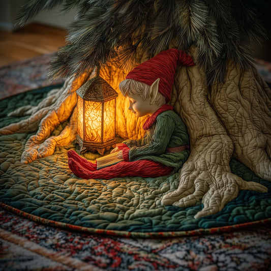 Sleeping Elf Quilted Tree Skirt GFTOQM834