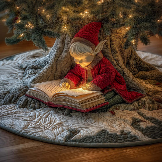 Reading Elf Quilted Tree Skirt GFTOQM836