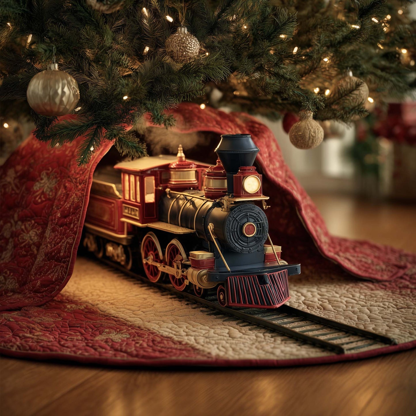 Red Express Quilted Tree Skirt GFTOQM845