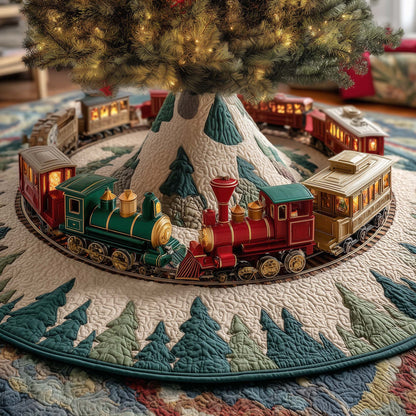 Classic Train Quilted Tree Skirt GFTOQM847
