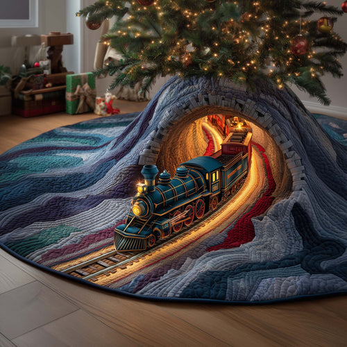 Blue Engine Quilted Tree Skirt GFTOQM851