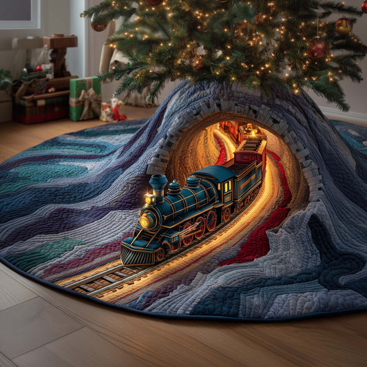 Blue Engine Quilted Tree Skirt GFTOQM851