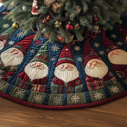 Gnome Circle Quilted Tree Skirt GFTOQM865